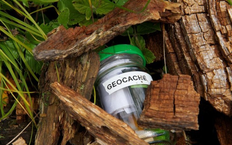Geocaching, a popular outdoor activity